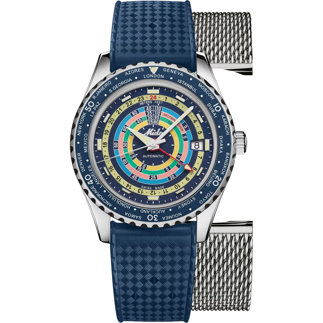 MIDO Ocean Star Decompression Worldtimer MOD. M026-829-17-041-00