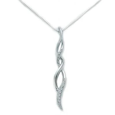 Miluna Halskette 18 Karat Weissgold mit Diamanten