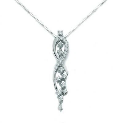 Miluna Halskette 18 Karat Weissgold mit Diamanten