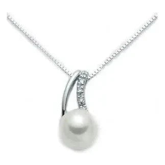 Miluna Halskette Gold 750 mit Diamanten und Perle PCL1627