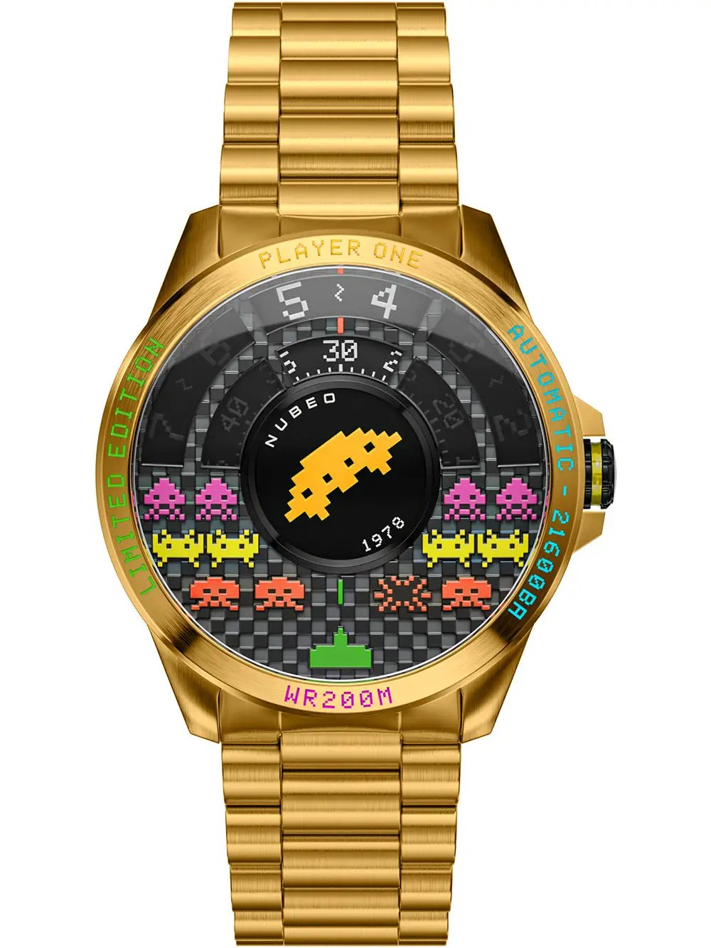 Nubeo Quasar Automatic Space Invaders Voyager Gold