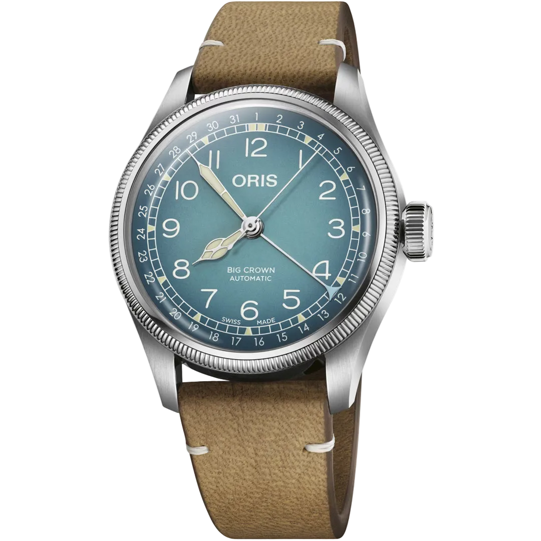 ORIS BIG CROWN POINTER DATE CERVO VOLANTE BLAU MOD. 75477794065SET