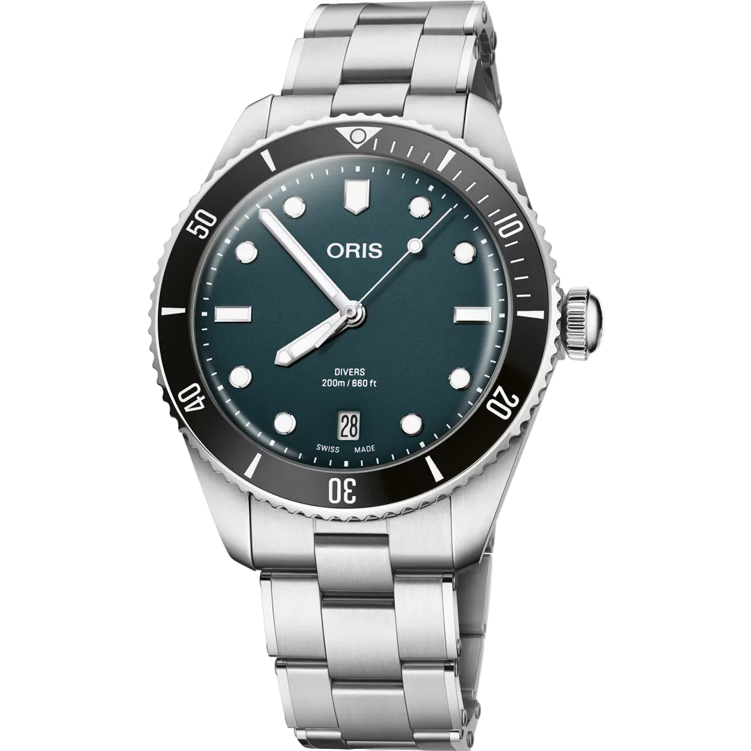 ORIS DIVERS DATE 39MM BLAU MOD. 73377954055SET