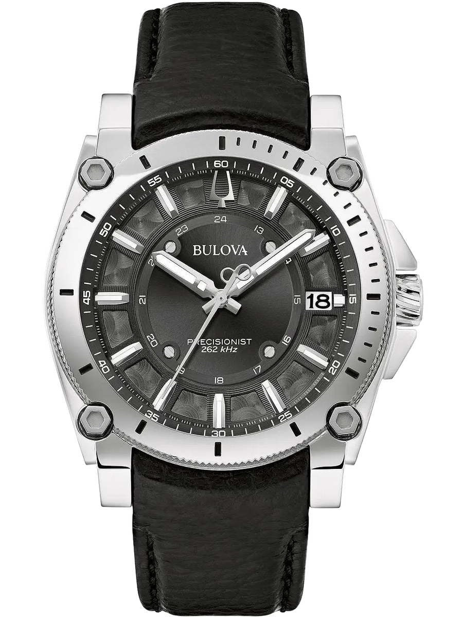 BULOVA MOD 96B416 Quarz Armbanduhr Saphirglas 38mm