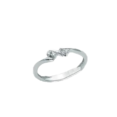 MILUNA LID2262 Damenring 18 Karat Gold mit 3 Diamanten – Produktbild 1