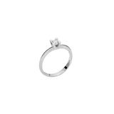 MILUNA Solitär-Damenring aus 18 Karat Weissgold mit Diamant, LID3265-020G7