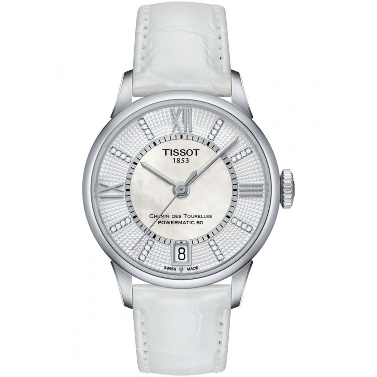 Tissot Chemin des Tourelles Powermatic 80 Lady Leder