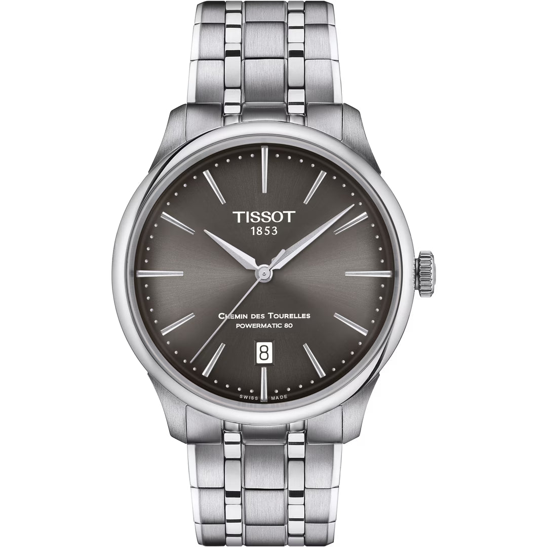 Tissot Chemin des Tourelles Powermatic 80 Grau