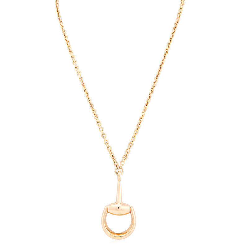 Gucci Horsebit Long Chain Necklace